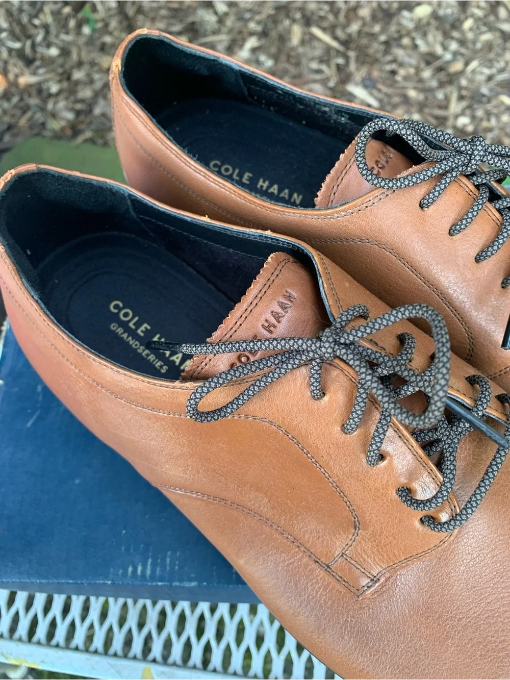 Cole Haan Men's Size 11.5 D Modern Essential Plain Toe Oxford Shoes British Tan